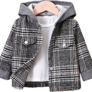 New warm kids hooded jacket shirt 2-3T